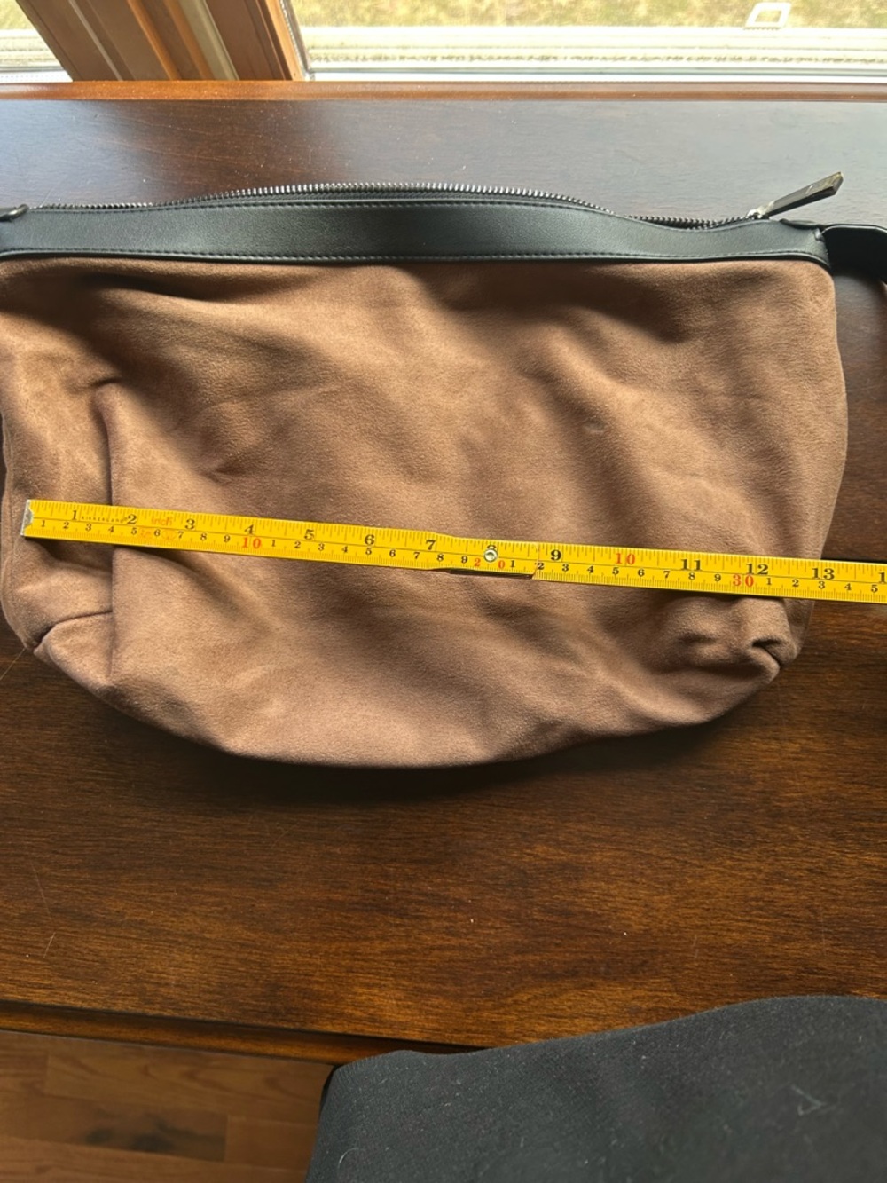 Sondra Roberts Squared Vegan Leather Black Bag with Silver hardware. - Picture 11 of 16